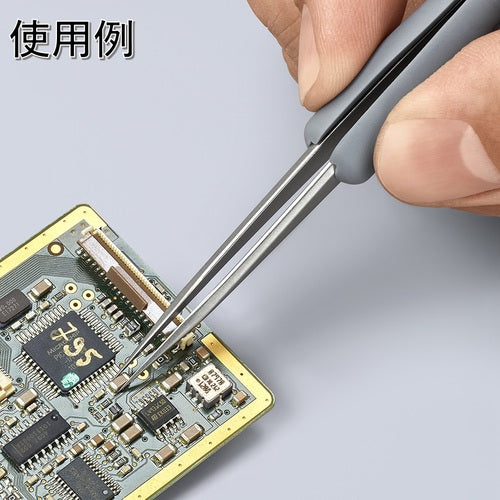 KNIPEX 고무 손잡이가있는 정밀 핀셋 테이퍼 112MM 9221-12ESD 1 개