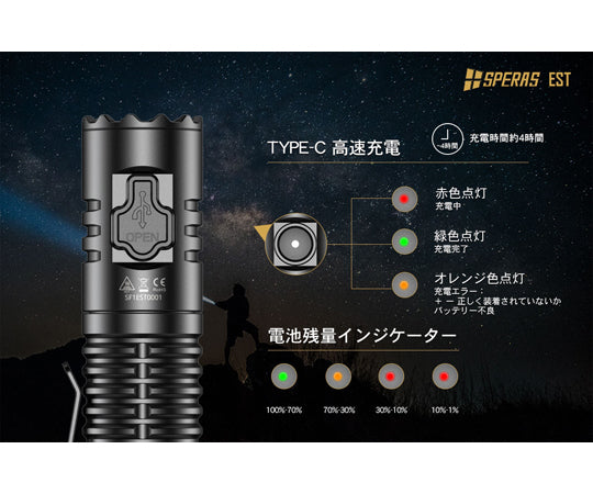 フラッシュライト 米Luminus SST40 211m EST 1個