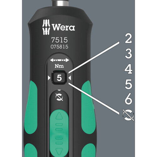 Wera 7515 差替式クラフトフォームセーフトルクドライバー、 2−6Nm 075815 1 本