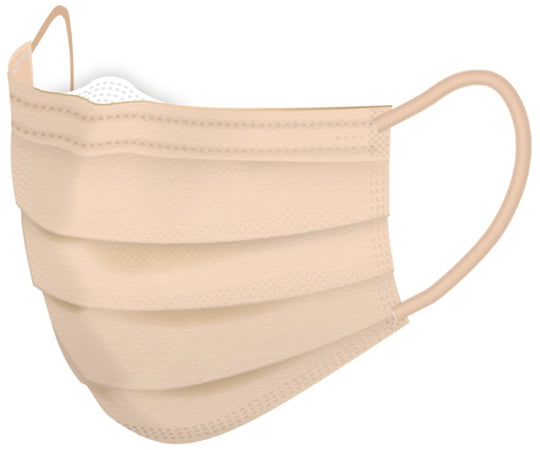 メガネが曇りにくいカラーマスク ベージュ 40枚入 JMK200687 1箱(40枚入)