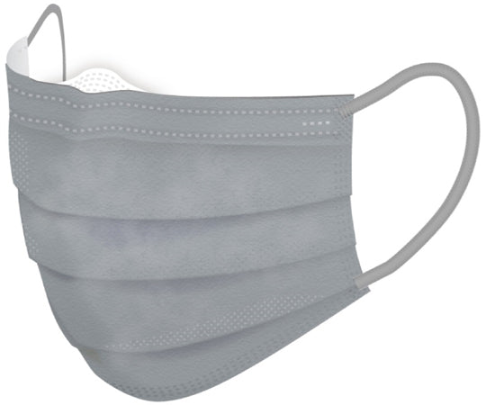 メガネが曇りにくいカラーマスク グレー 40枚入 JMK200698 1箱(40枚入)