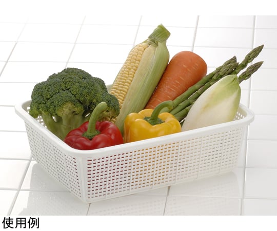 Deep square basket No.30 White #403 1 piece
