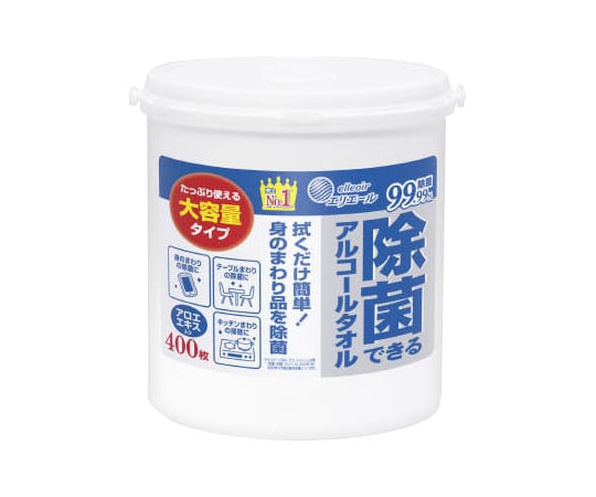 에리에르 살균할 수 있는 알코올 타월 대용량 본체 400장 1개(400장입)