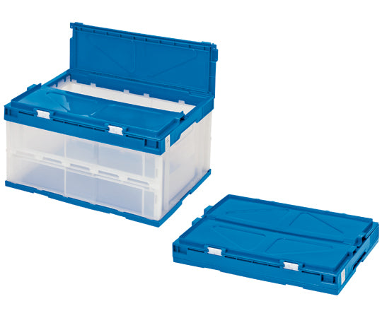 エコタイプオリタタミコンテナ 40L フタ一体型 透明タイプ 1個 STSF4DB 1個