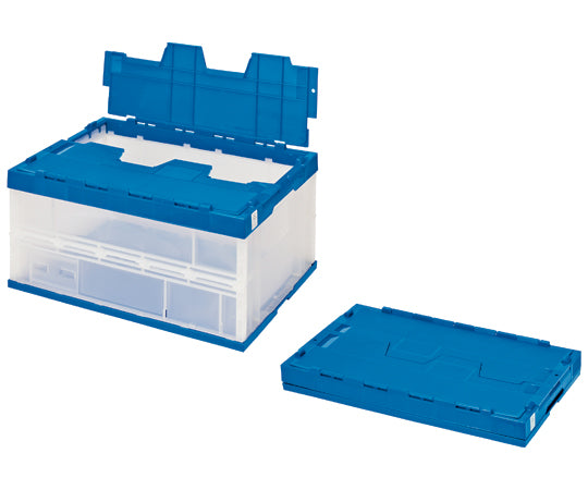 エコタイプオリタタミコンテナ 75L フタ一体型 透明タイプ 1個 STSF7DB 1個