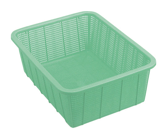 Deep square basket, medium, light green, K545LG, 1 piece