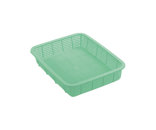 Shallow square basket, small, light green, K543LG, 1 piece