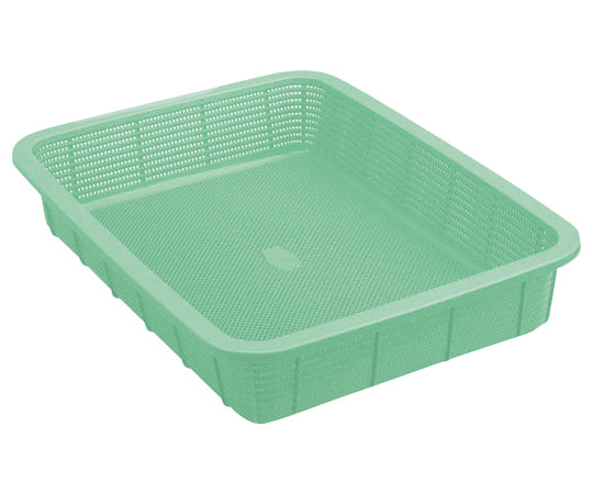 Shallow square basket, large, light green, K5412LG, 1 piece