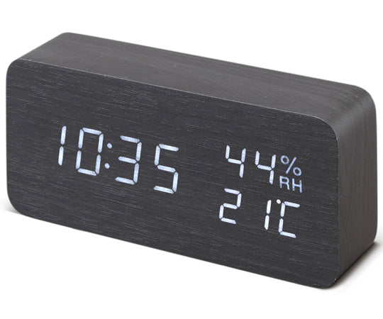 デジタル置時計 ブラック ICW-01WH-B 1個