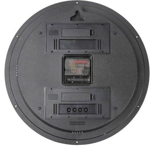 MAG 걸쇠 시계 아날로그 더블 포스트 조용한 연속 초침 온도 습도 날짜 요일 캘린더 화이트 직경 32cm W-766WH-Z W-766 WH-Z 1개