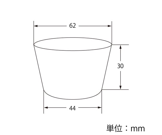 Transparent cup A-PET 2 oz. shallow type, 62 mm diameter, 50 pieces, 004526001, 1 pack (50 pieces)