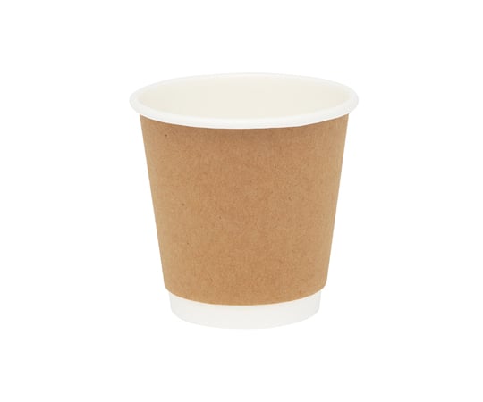 Paper Cups, Insulated Double-Layer Kraft Cups, 6oz, 80mm Diameter, 25 Pieces, 004533069, 1 Pack (25 Pieces)