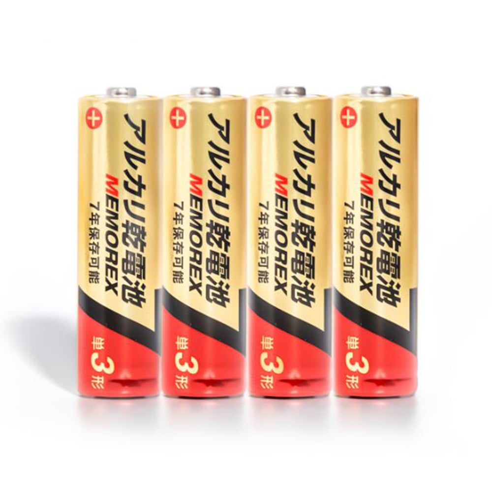 MEMOREXアルカリ乾電池 単三形4本 LR6/1.5V/4S7 1パック(4本入)
