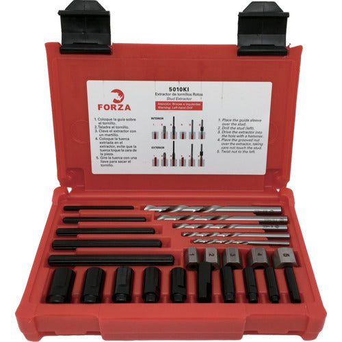 FORZA Extractor Set with Left Rotating Drill 5010KI 1 S