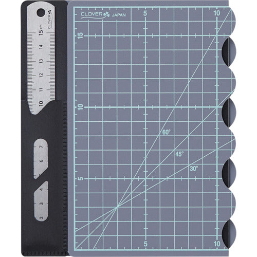 CLOVER カッティングマットE B5折りたたみ・定規付 57-857 1 枚