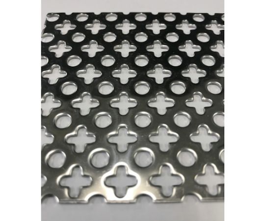 Stainless steel punching metal 0.4t 〇+ 450X450 304BA0.4-450X450 1 sheet