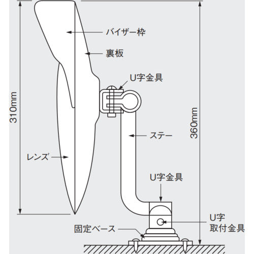 大東プレス 丸型アイオールミラー DI-1801 1 個