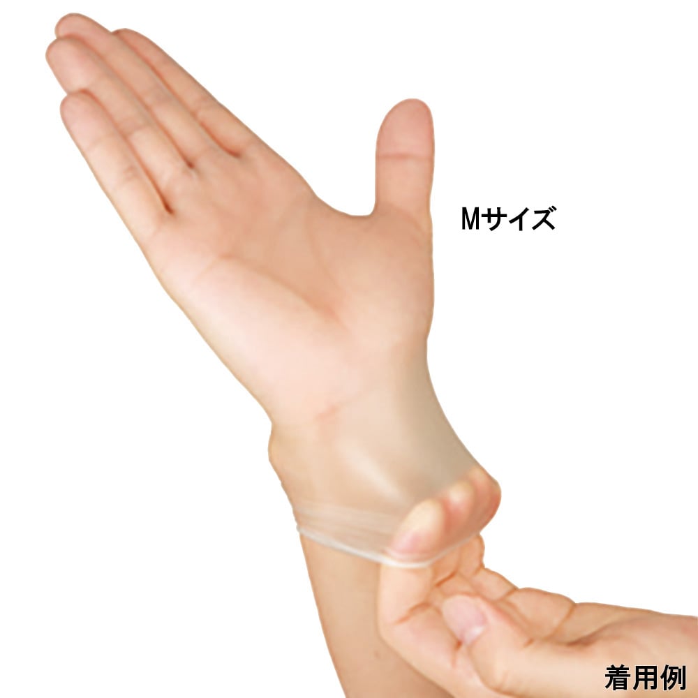 プラスチック手袋(パウダーフリー・ラテックスフリー) M 100枚入 53499 1箱(100枚入)