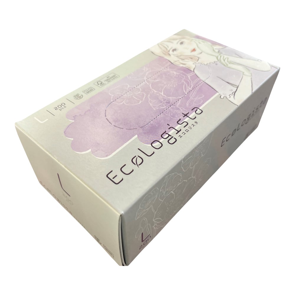 니트릴 장갑 에콜로지스터(가황 촉진제 프리) L 200장입 280040 1상자(200장입)