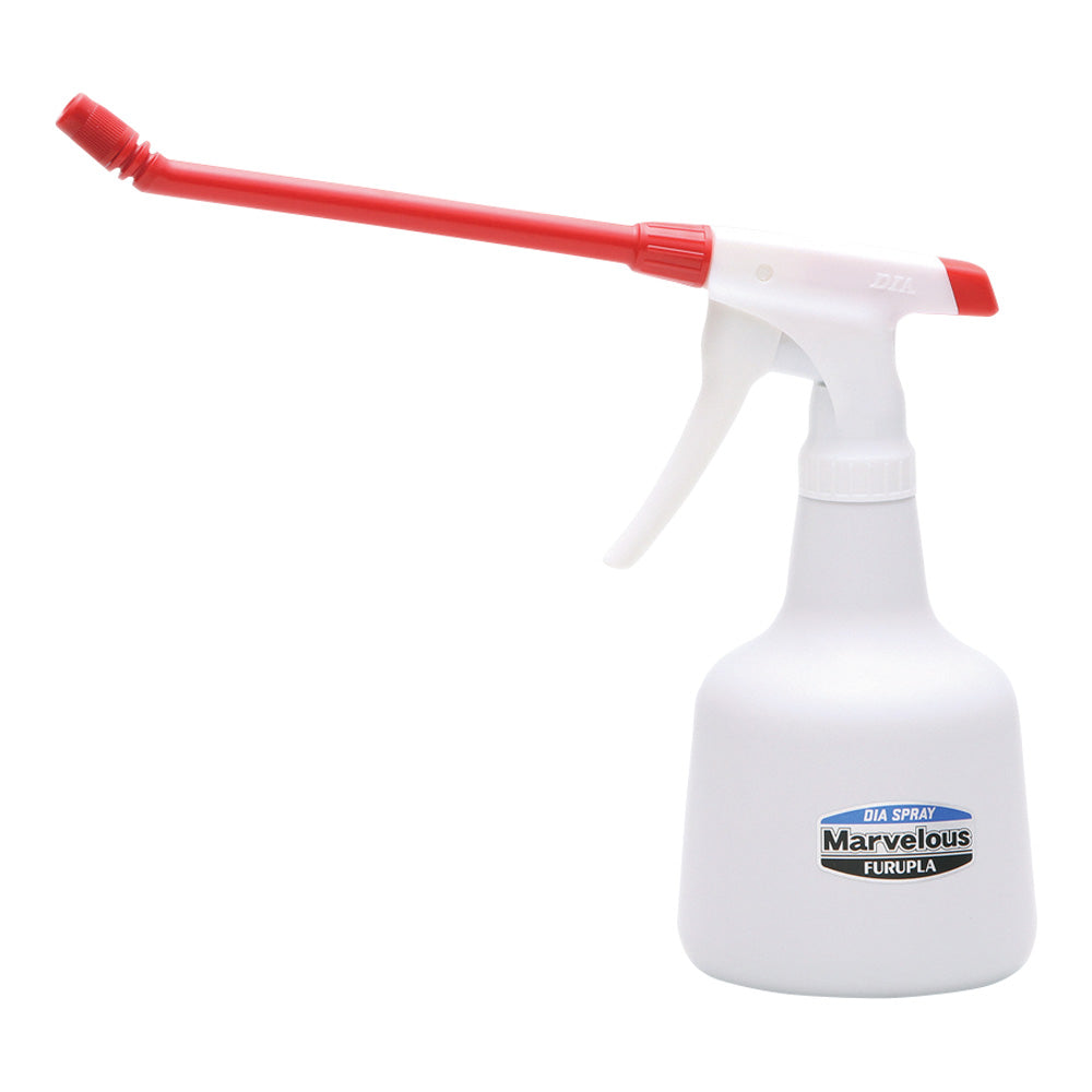 マーベラス(アルカリ系耐用スプレーボトル)レッド 18cm角度ロングノズル 500mL No.4550-33 1個