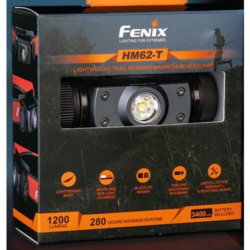 FENIX Rechargeable LED Headlamp HM62-T 1 piece