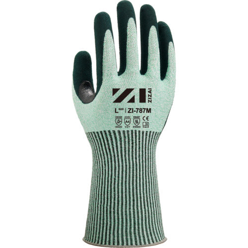 Weed Cut-Resistant Gloves ZIZAI ZI-787M Nitrile Special Processing Backless Wrist Length Medium Long Type 13 Gauge M Size (1P Individual Package) ZI-787M_S_1P 1 Pair