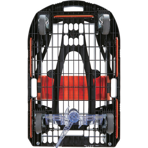 TRUSCO Plastic Cart Cartio (New Model) 780X490 Folding Olive Drab Plastic Stopper with Fence to Prevent Baggage Falling MPK-780-OD-JS-RSK 1 Unit