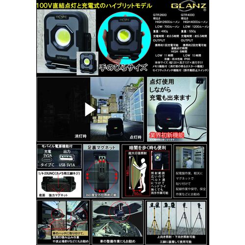 MASTER-TO 투광기 GTR-4000 1대