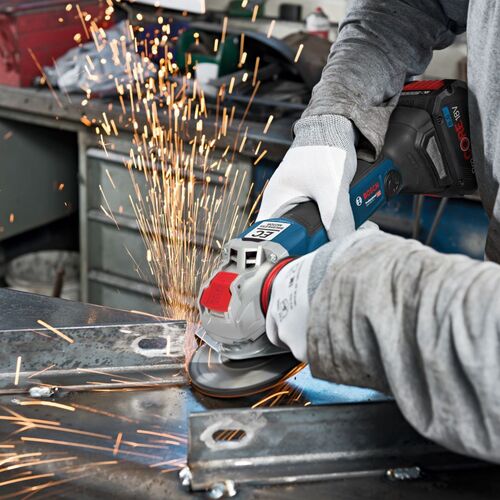 보쉬 18V 무선 X-LOCK 디스크 그라인더 + 배터리 2개 충전기 세트 GWX18V-10HSET2 1 S