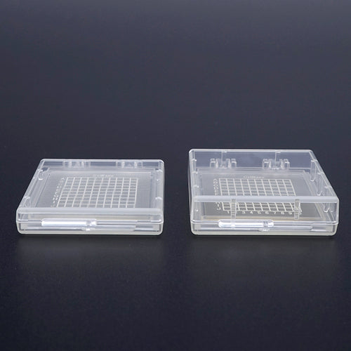 EXSEAL 精密デバイス搬送ケース ゲルベース2インチ 透明 フラットF5 Lタイプ 10個入 GC00-16011 1 S