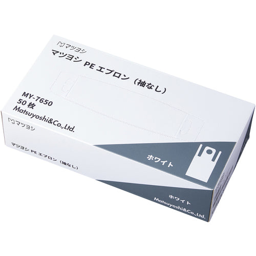 마츠요시 PE 앞치마 소매 없음 (화이트 24712700 50 매입 24712700 1 상자