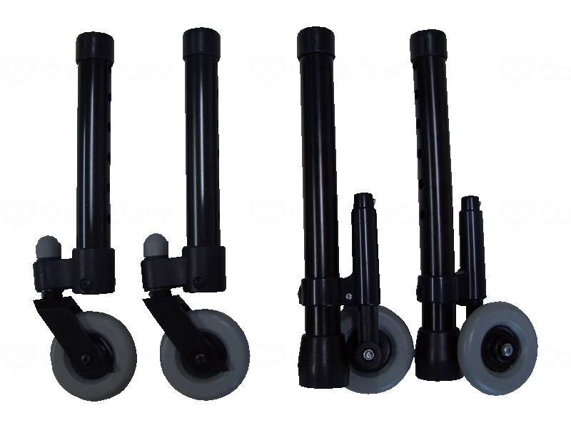 Action Japan Caster MR Attached Folding Walker Wine Red