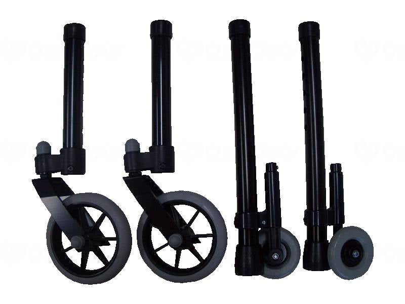 アクションジャパンキャスターLR付 折りたたみ式歩行器 アクアブルー