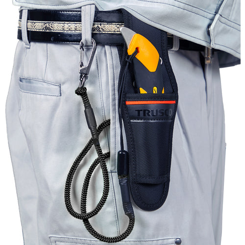 TRUSCO セーフティコード フックxアラミドコード 3kg ブラック TSCA-3BK 1 本