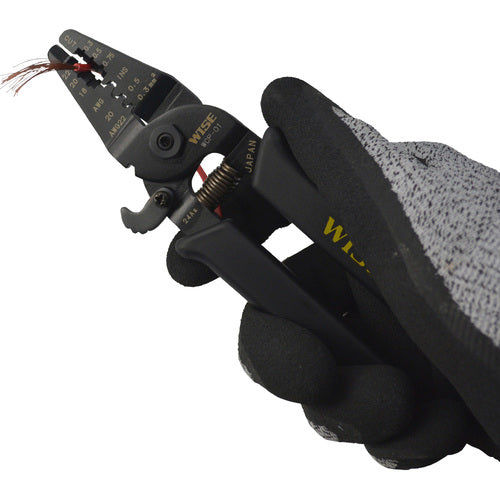 ワイズ 精密電工ペンチミニ(オープンバレル端子用) WCP-01 1 丁