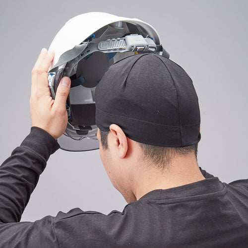 緑十字 ピタッとインナーキャップ ブラック フリーサイズ 375903 1 枚