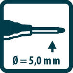 Pikamarker Deep Hole Water-Based Ink Marker "BIG Ink" White Blister Pack 17052SB03 1 pc