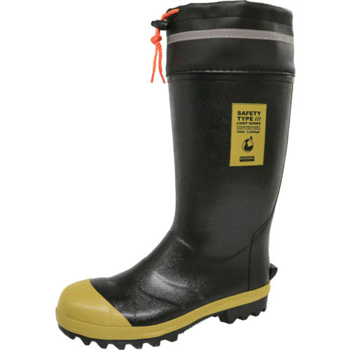 홍진 고무 안전 장화 LSB-09 블랙 26cm B0236BB-260 1 다리