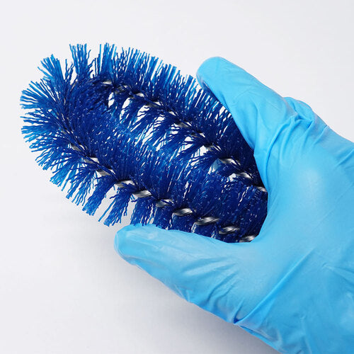 BURRTEC Sanitation Management Scrubber, Barcute Plus, M Hard, Blue, BCP-KYA-TA-MHB, 62826201, 1 pc