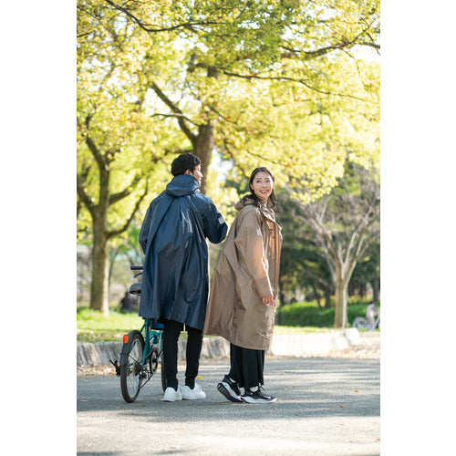 Makku Bag-in-Cycle Raincoat Beige FREE AS51500J 1 unit