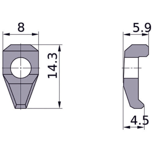Mitsubishi Old F-type boring bar parts Clamp piece LK1 1 piece