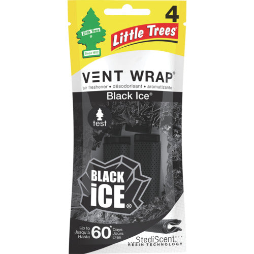 Little Trees LT Vent Wrap - Black Ice LT502 1 piece