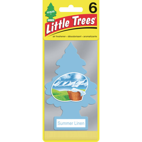 Little Trees LT Air Freshener 6P - Summer Linen LT658 1PK