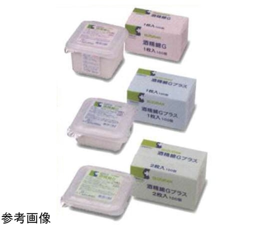 Alcohol Cotton G Plus 1 box (1 piece x 100 packets) 13205088 1 box (1 piece x 100 packets)