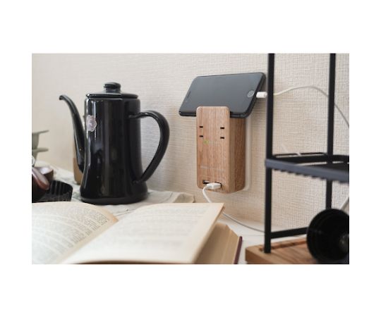 TAPKING USB WALL AC2개 입 3.4A USB2포트 베이지우드 PT221BEWD 1개