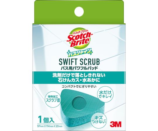 Scotch-Brite Bath Shine Swift Scrub Powerful Bath Pad B-835TJ 1 piece