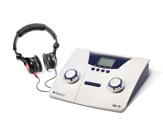 Audiometer with normal headphones (for one person) MA25 1 set