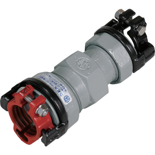 SKカワニシ 内外面被覆鋼管×鋼管用異種管継手 SKXソケット D50×50 SKX-S-D50X50 1 個