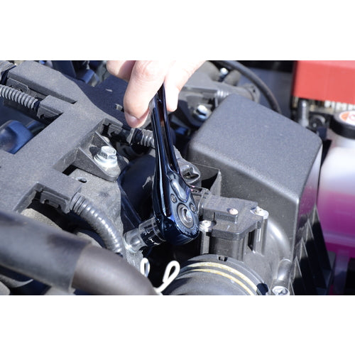 ASH Light Tool Ratchet Handle 3/8 72 Teeth Ion Plating Metal Blue LVR3180A 1 pc