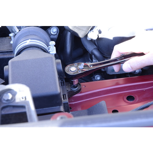 ASH 라이툴 래칫 핸들 3/8 72산 이온 플레이팅 메탈 블랙 LVR3180K 1개